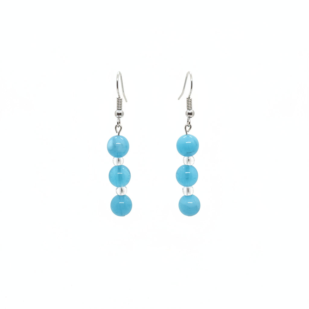 Turquoise Dangle Beaded Earrings