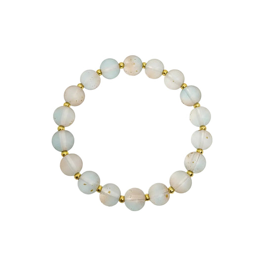Turquoise/Gold Matte Bracelet