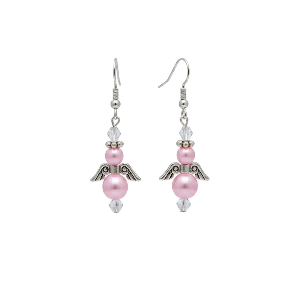 Pearl Angel Earrings