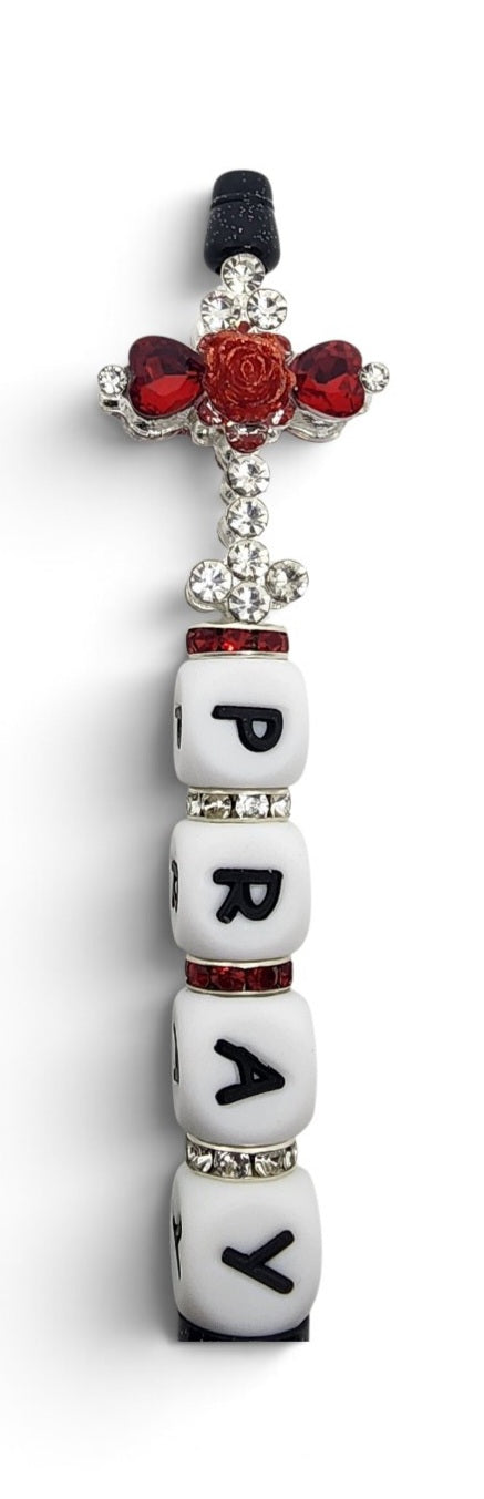 "PRAY" Beaded Pens