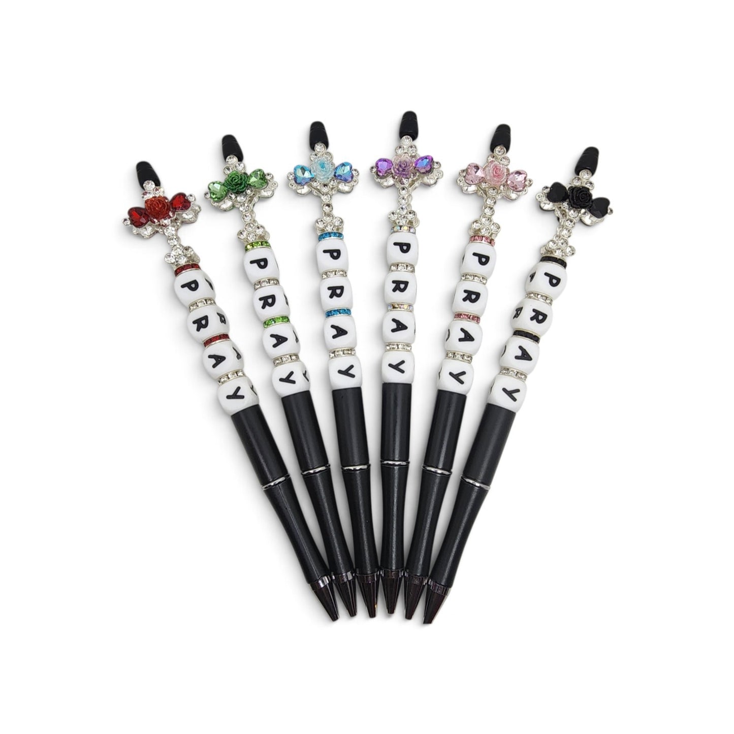 "PRAY" Beaded Pens