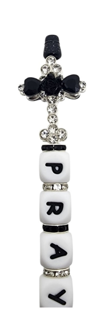 "PRAY" Beaded Pens