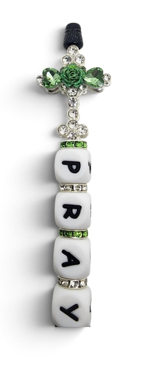 "PRAY" Beaded Pens