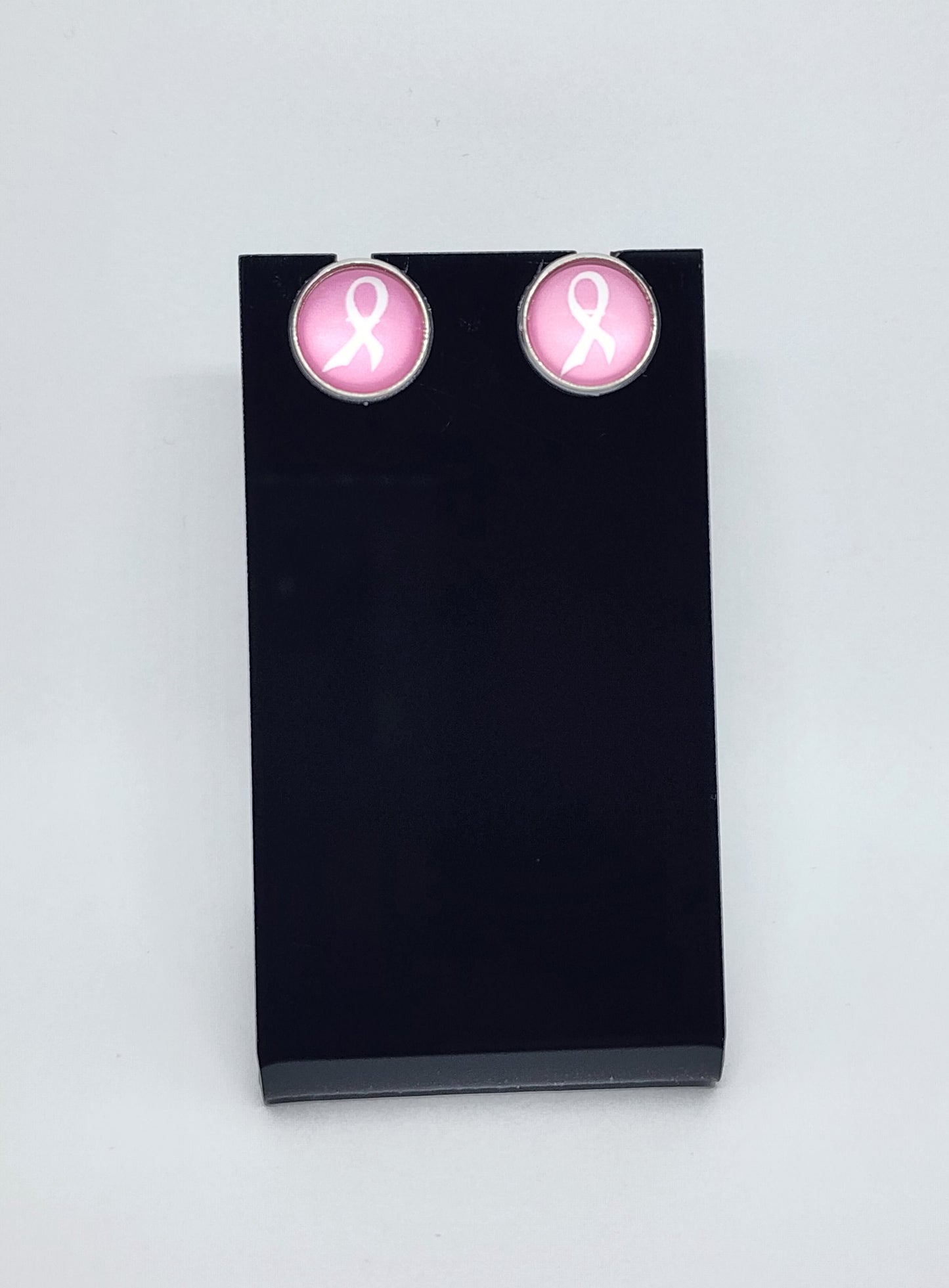 Breast Cancer Awareness Earring Bezels