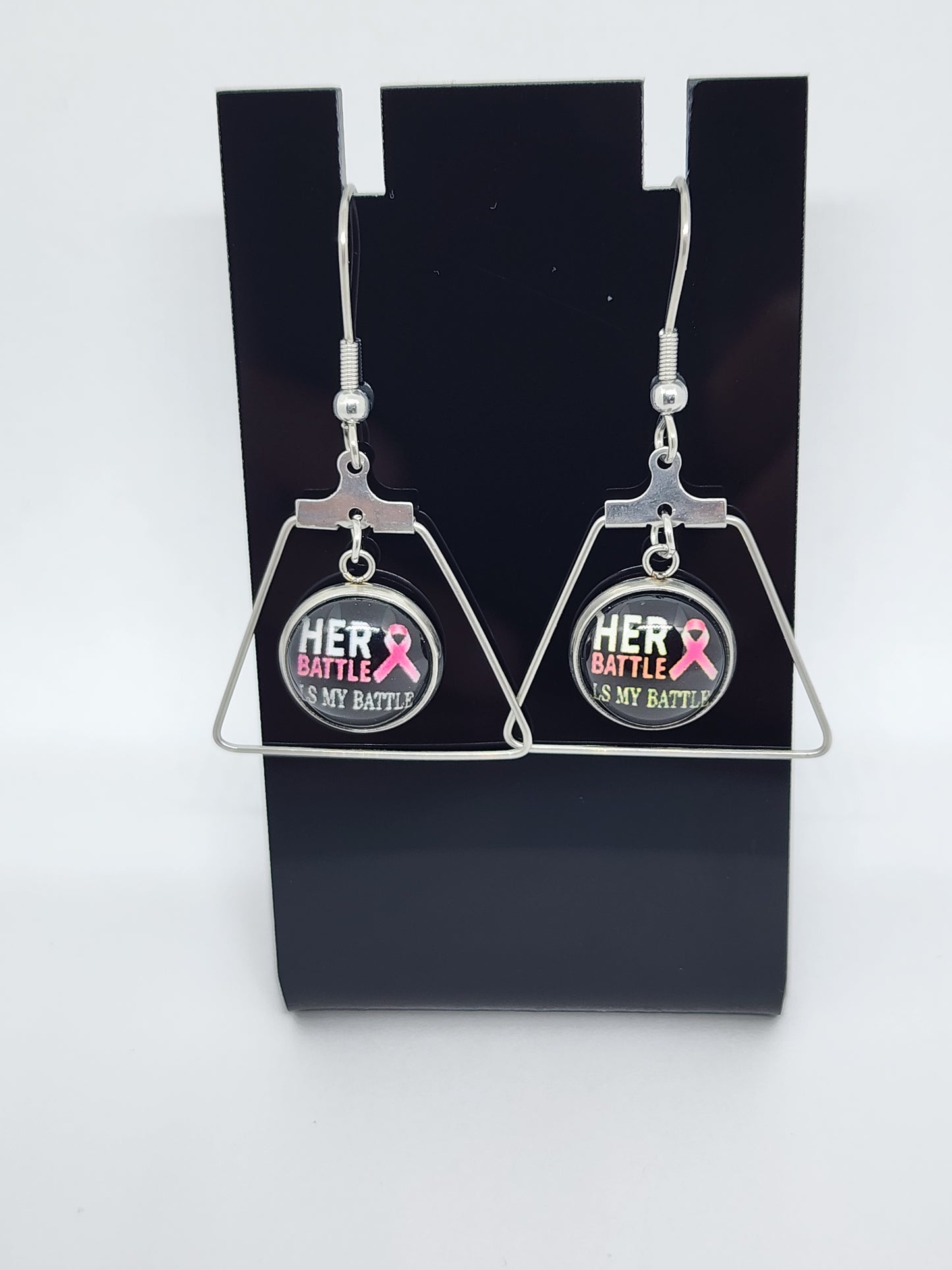 Breast Cancer Awareness Earring Bezels