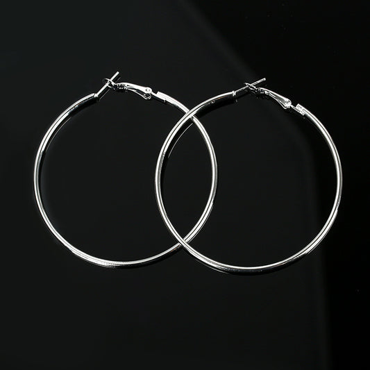 Stainless Steel Hoop Earrings (medium)