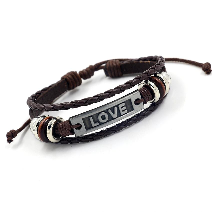 Leather Love Bracelet