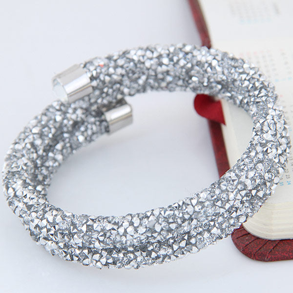 Double Opening Crystal Bracelet