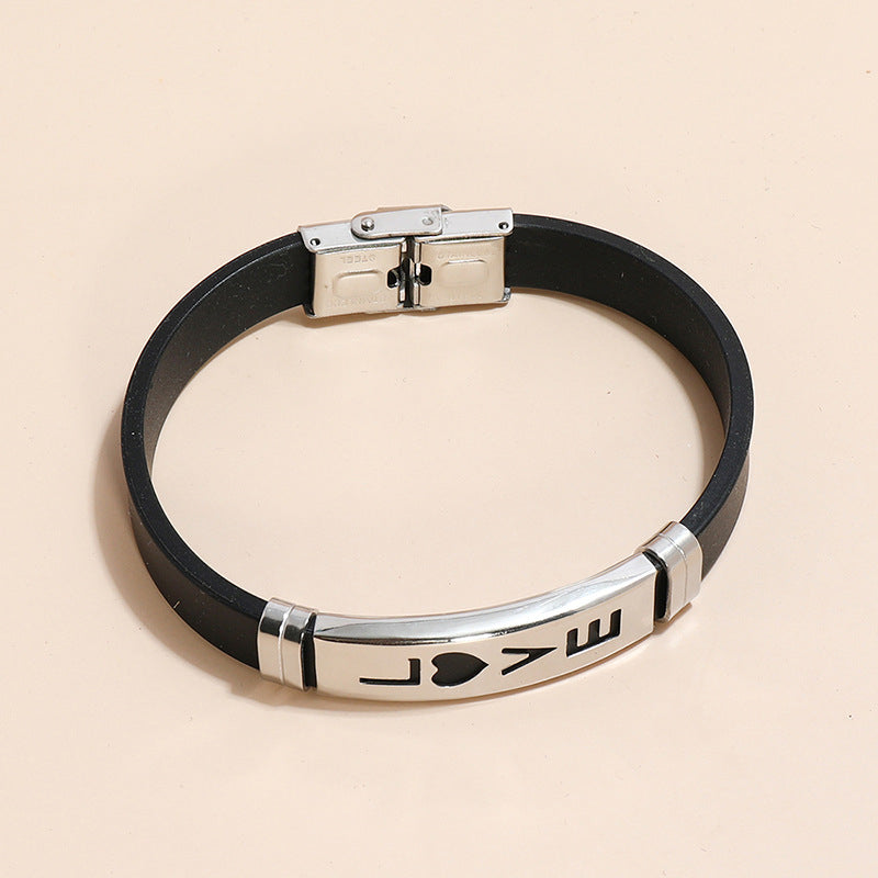 Stainless Steel "LOVE" Bracelet