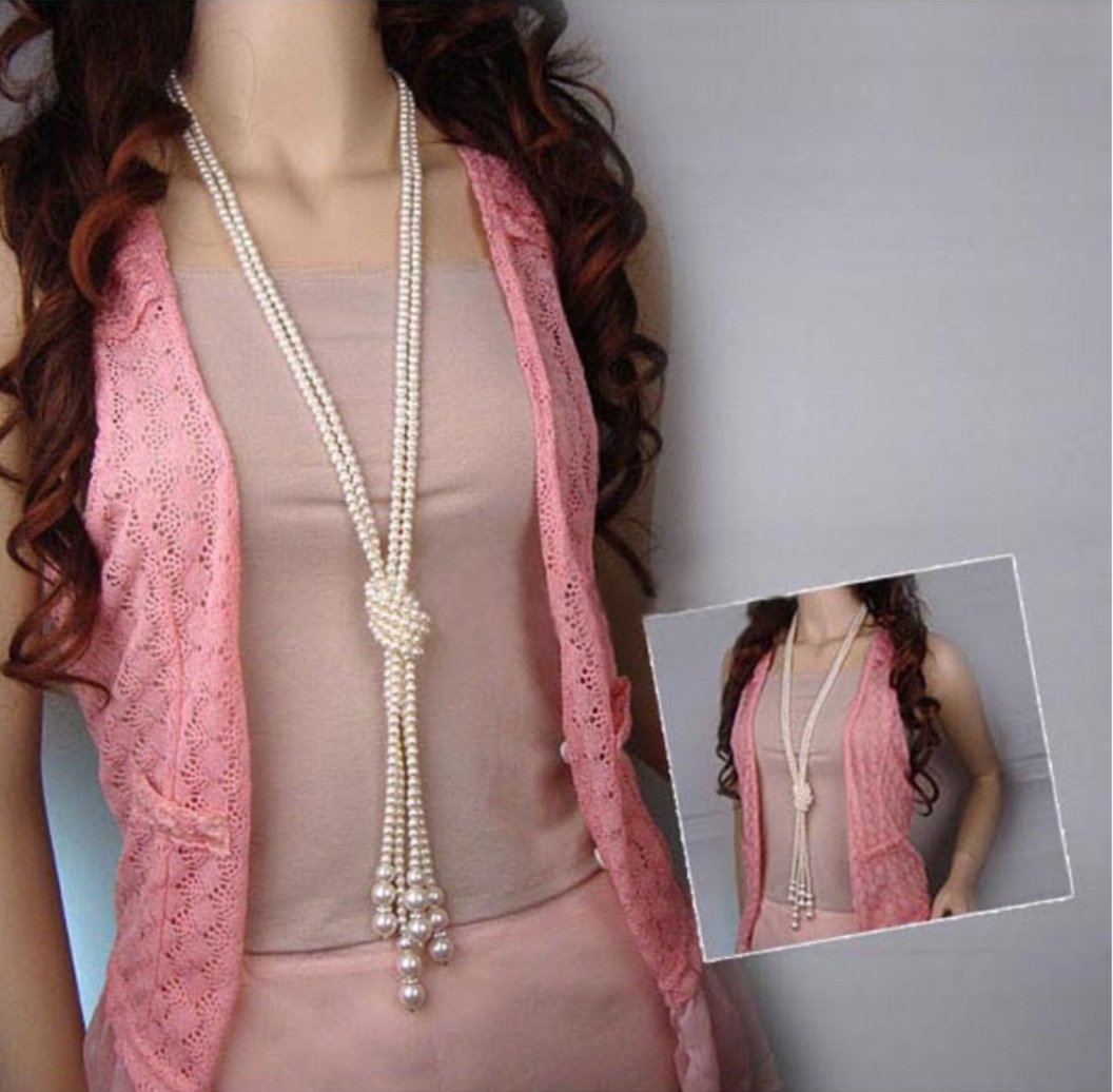 Long Pearl Necklace