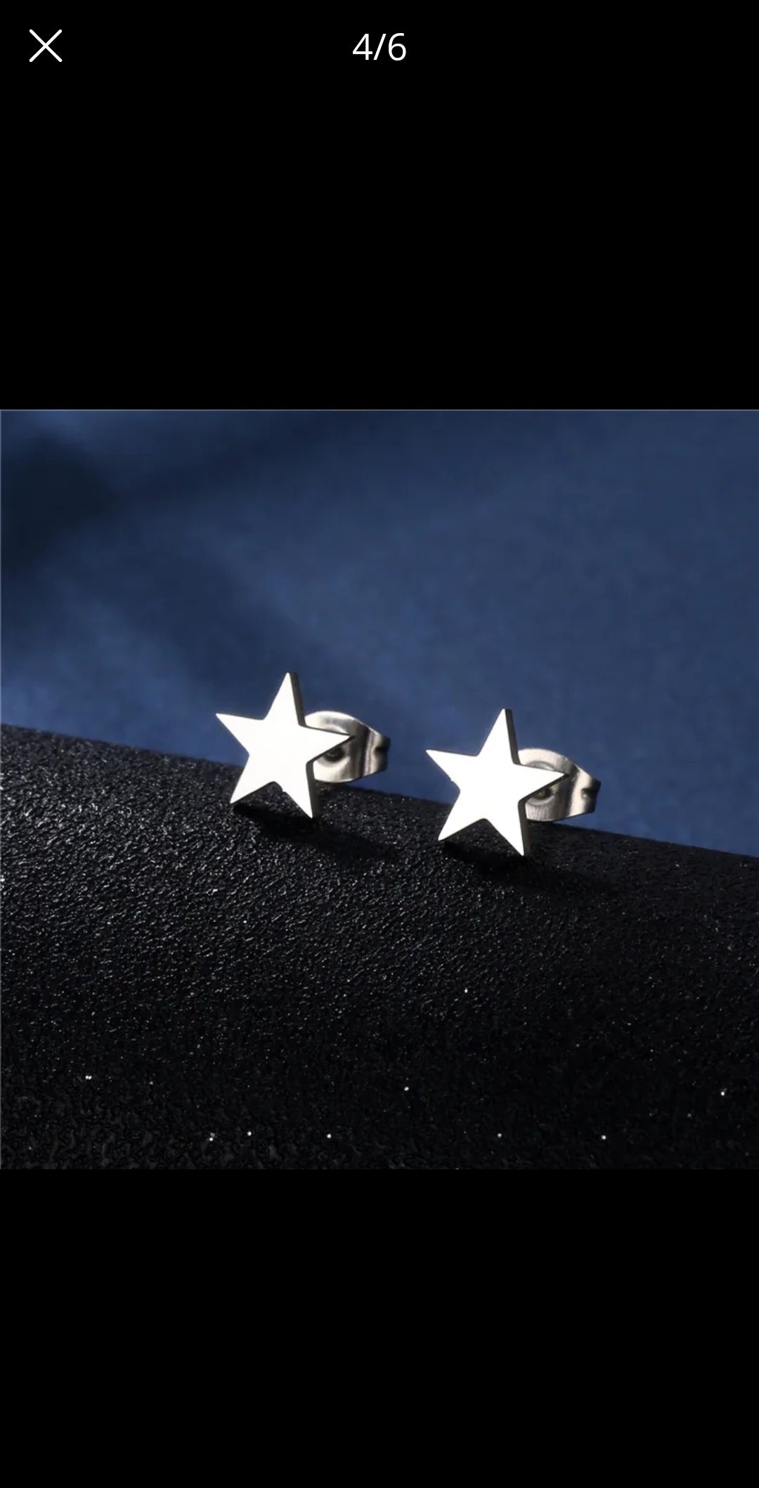 Stainless Steel Star Necklace and Earrings Set